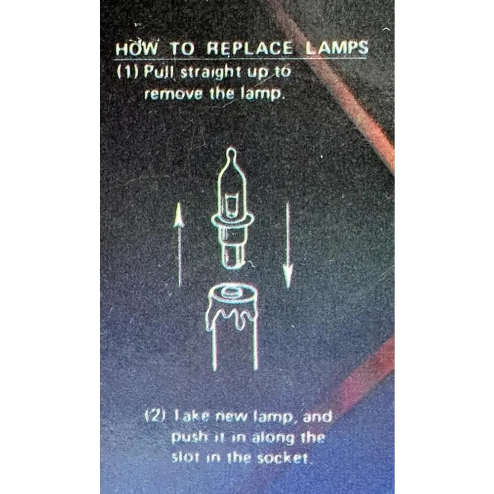 Vintage 10 Lite Midget Bulbs Candolier Electric Yuletide Concepts Christmas 1987